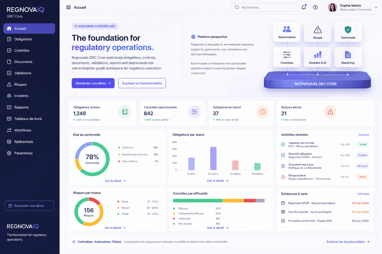 Constructeur de workflows feature screenshot