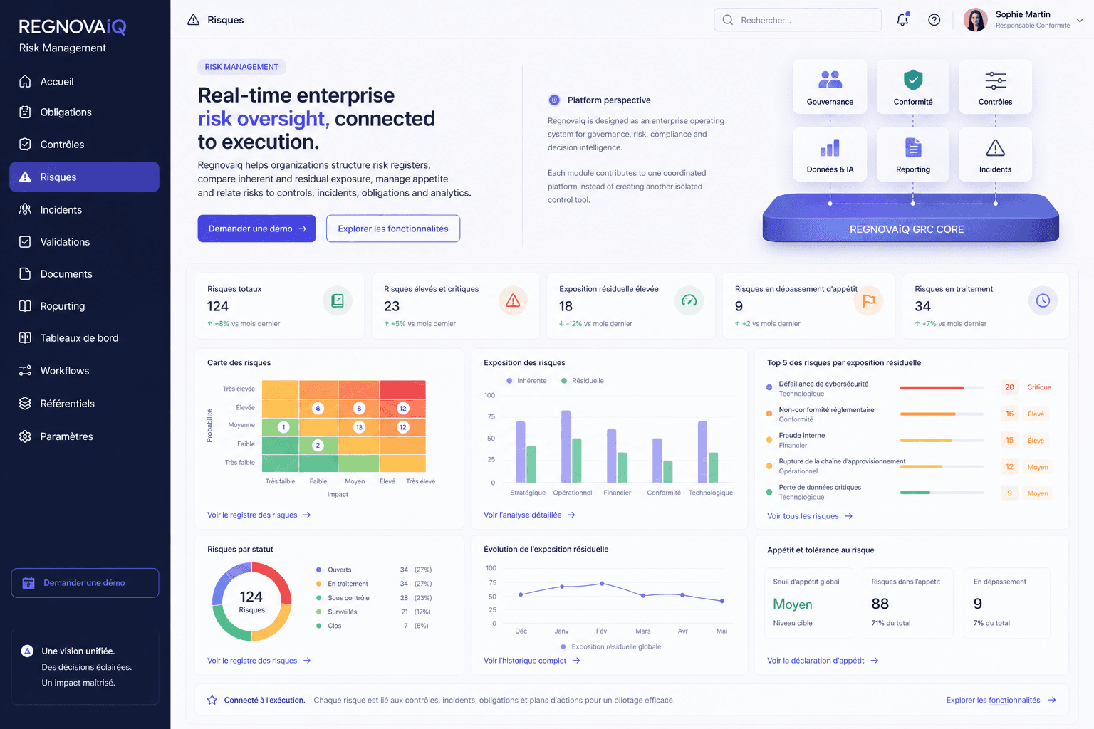Gestion des risques feature screenshot
